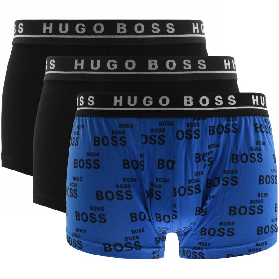 Alternative Image for ProductBOSS Underwear Triple Pack Trunks Black1